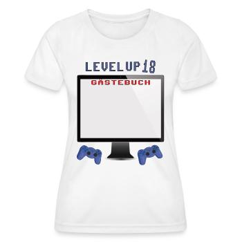 18. Geburtstag Mädchen & Junge Gästebuch - Frauen Funktions-T-Shirt - Weiß - Vorne - AI Model Female 172 dark (172cm)
