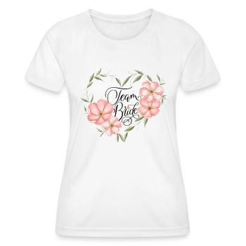 Team Bride - Women's Functional T-Shirt - white - Front - AI Model Female 172 dark (172cm)