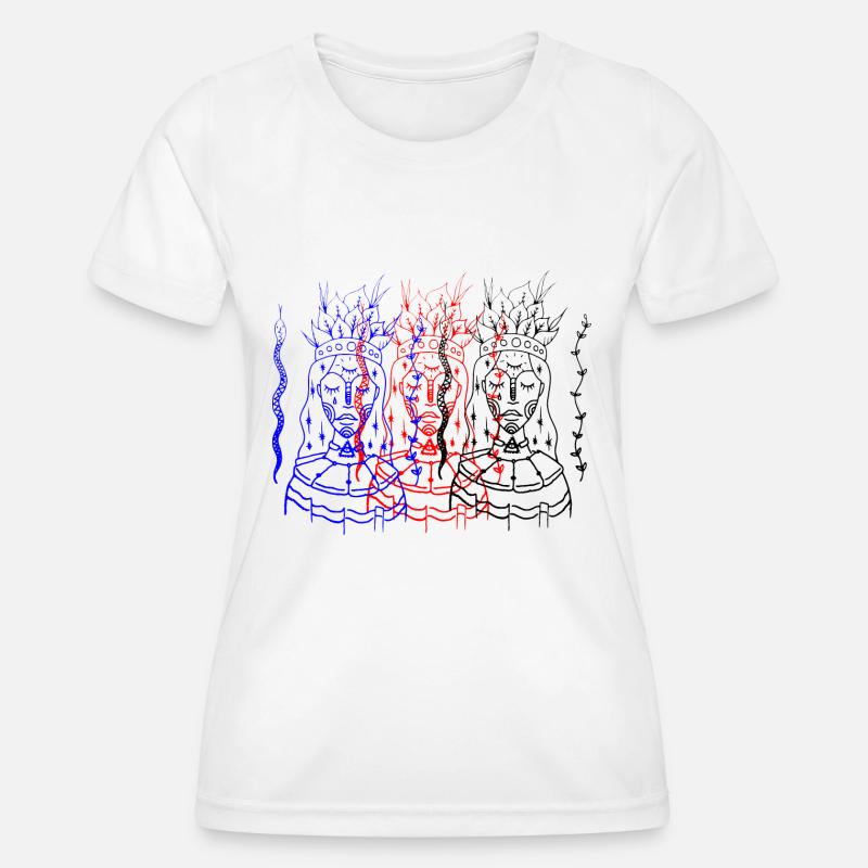 Aztecqueen - Women's Functional T-Shirt - white