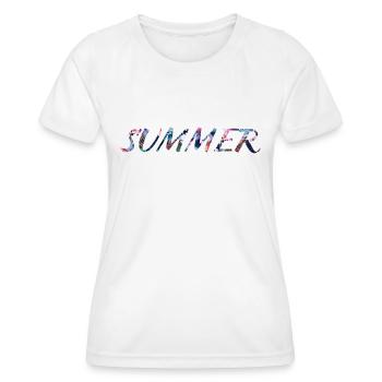 Summer - Frauen Funktions-T-Shirt - Weiß - Vorne - AI Model Female 172 dark (172cm)