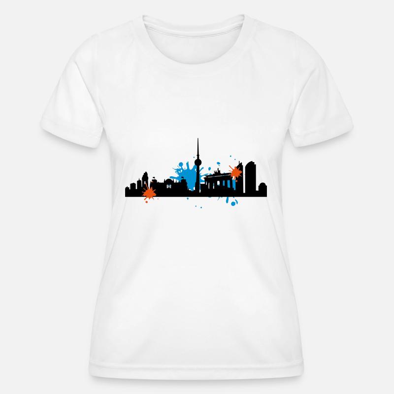 Berlin Skyline - Women's Functional T-Shirt - white
