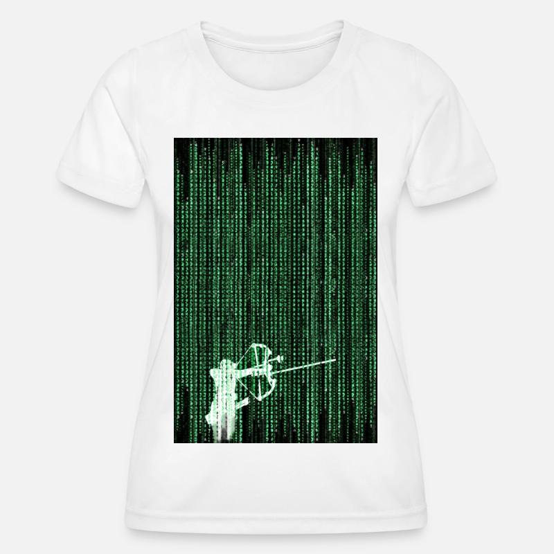 The Matrix Archer - Women's Functional T-Shirt - white
