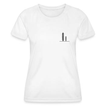 Outdoor Naturliebhaber - Frauen Funktions-T-Shirt - Weiß - Vorne - AI Model Female 172 dark (172cm)