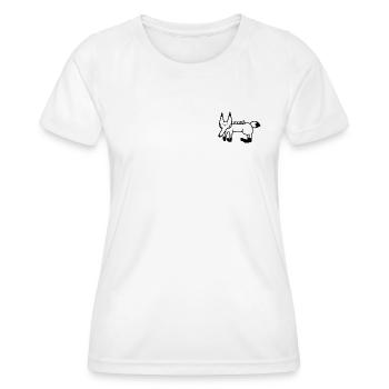 Anti-Zoo Fuks - Women's Functional T-Shirt - white - Front - AI Model Female 172 dark (172cm)