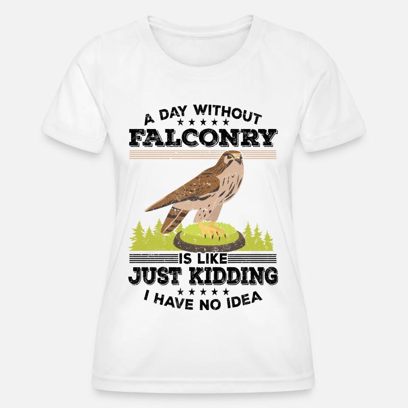 Falconry - Women's Functional T-Shirt - white
