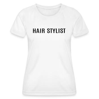 Barber - Hair Stylist - Women's Functional T-Shirt - white - Front - AI Model Female 172 dark (172cm)