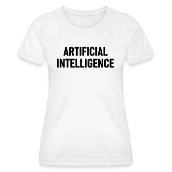 Intelligence artificielle - T-shirt sport Femme - blanc - Devant - AI Model Female 172 dark (172cm)