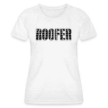 Roofer - Roof Worker Roofing Worker Roofer - Frauen Funktions-T-Shirt - Weiß - Vorne - AI Model Female 172 dark (172cm)