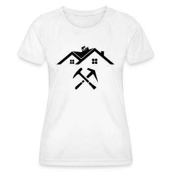 Roofer Roof Worker Roofing Roofer - Frauen Funktions-T-Shirt - Weiß - Vorne - AI Model Female 172 dark (172cm)