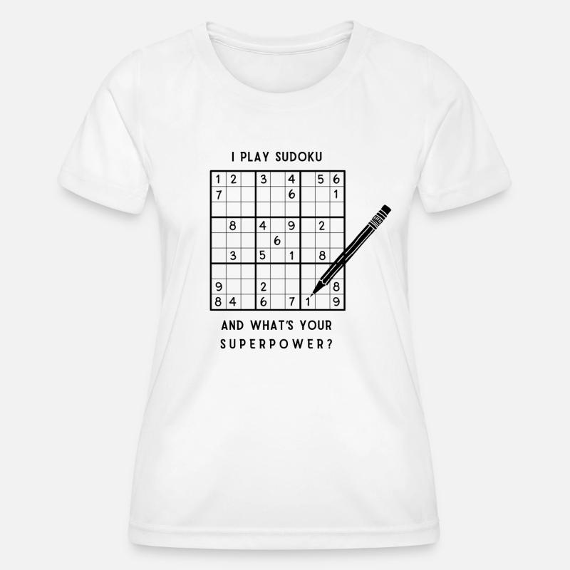 Sudoku - Women's Functional T-Shirt - white