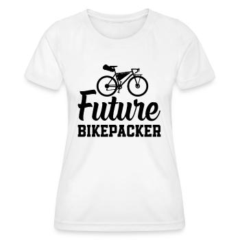 Bikepacking Toddler Future Bikepacker - Women's Functional T-Shirt - white - Front - AI Model Female 172 dark (172cm)