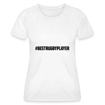 #BestRugbyPlayer - Best Rugby Player - Frauen Funktions-T-Shirt - Weiß - Vorne - AI Model Female 172 dark (172cm)