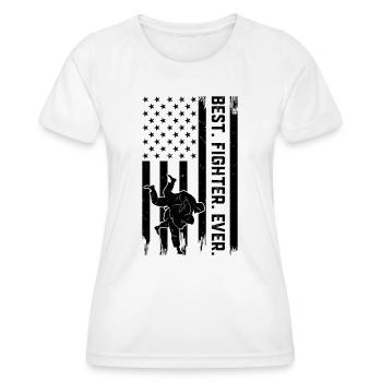 Judo Fighter Best Fighter Ever - Judo - Women's Functional T-Shirt - white - Front - AI Model Female 172 dark (172cm)