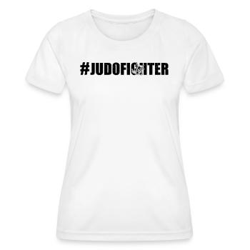 #JudoFighter - Judoka Judo Fighter Judoka - Women's Functional T-Shirt - white - Front - AI Model Female 172 dark (172cm)