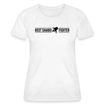 Meilleur combattant de Sambo - T-shirt sport Femme - blanc - Devant - AI Model Female 172 dark (172cm)