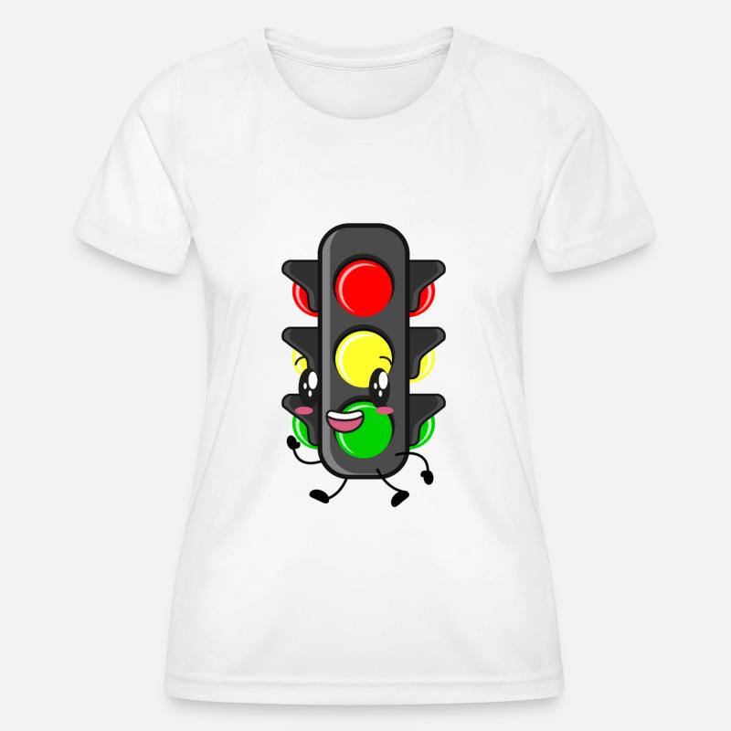 Traffic light driver's license - Women's Functional T-Shirt - white