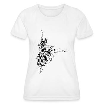 Ballerine - T-shirt sport Femme - blanc - Devant - AI Model Female 172 dark (172cm)