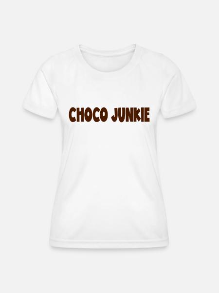 CHOCO JUNKIE - Frauen Funktions-T-Shirt - Weiß