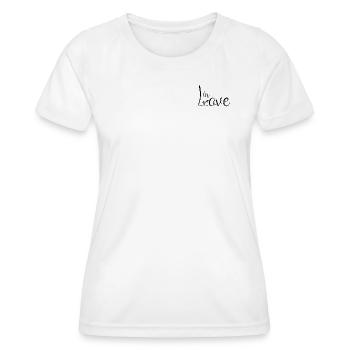 Amoureux - T-shirt sport Femme - blanc - Devant - AI Model Female 172 dark (172cm)