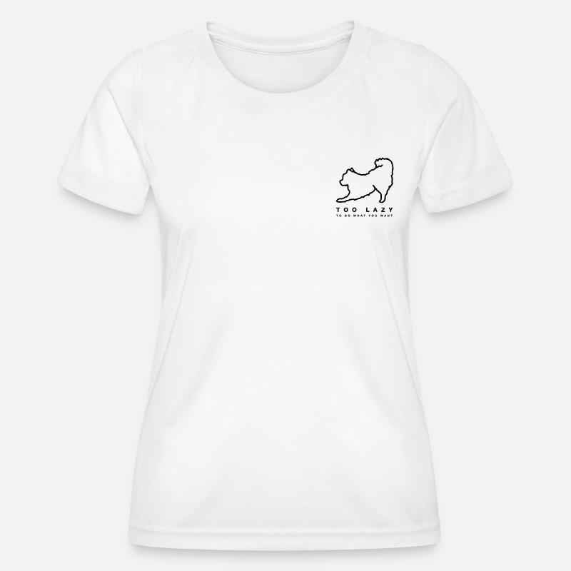 Dwarf spitz - Women's Functional T-Shirt - white
