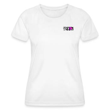 NXLA (Begriffsklärung - Frauen Funktions-T-Shirt - Weiß - Vorne - AI Model Female 172 dark (172cm)