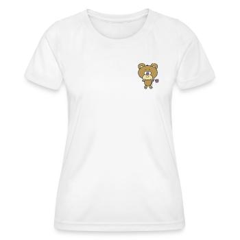 Teddybär - Frauen Funktions-T-Shirt - Weiß - Vorne - AI Model Female 172 dark (172cm)