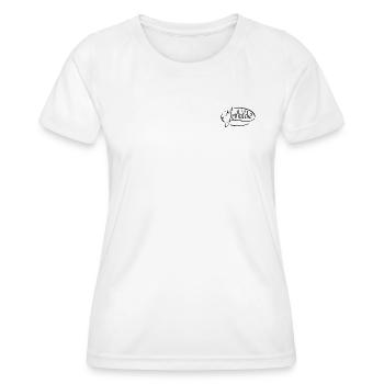 Mathilde - T-shirt sport Femme - blanc - Devant - AI Model Female 172 dark (172cm)