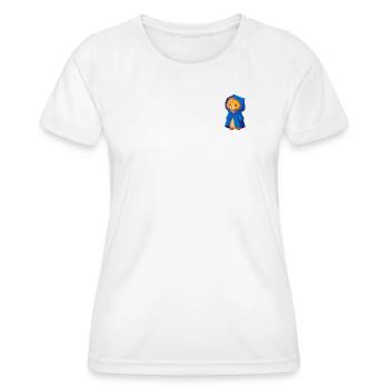 Löwe im könliglichen Umhang - Frauen Funktions-T-Shirt - Weiß - Vorne - AI Model Female 172 dark (172cm)