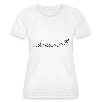 TRAUM - Frauen Funktions-T-Shirt - Weiß - Vorne - AI Model Female 172 dark (172cm)