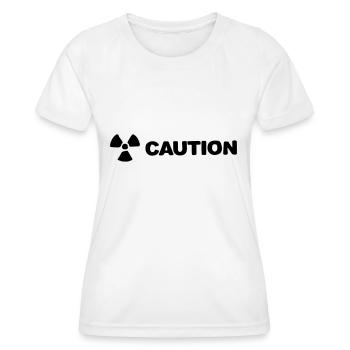 Strahlung - Frauen Funktions-T-Shirt - Weiß - Vorne - AI Model Female 172 dark (172cm)