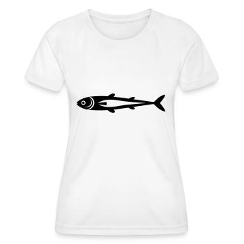 Fisch - Frauen Funktions-T-Shirt - Weiß - Vorne - AI Model Female 172 dark (172cm)