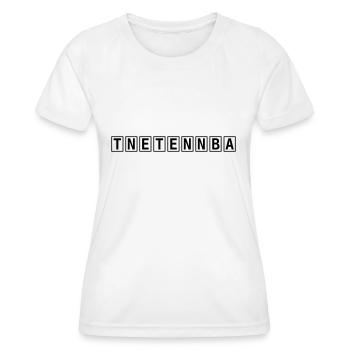 TNETENNBA - Frauen Funktions-T-Shirt - Weiß - Vorne - AI Model Female 172 dark (172cm)