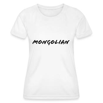 Mongolian - Women's Functional T-Shirt - white - Front - AI Model Female 172 dark (172cm)