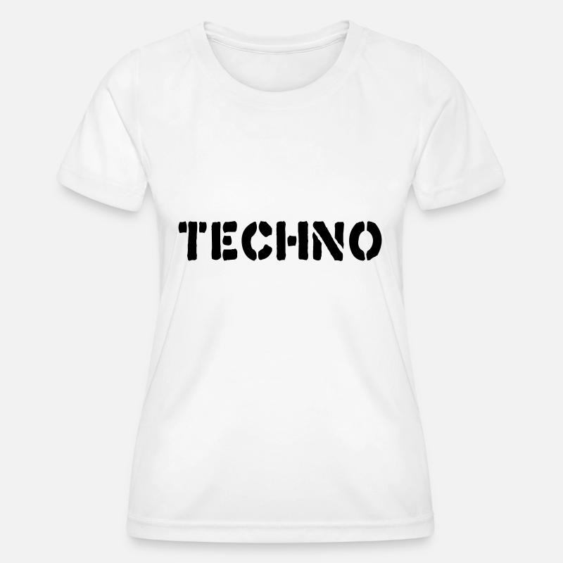 Techno__V001 - Women's Functional T-Shirt - white