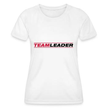 team_leader_tu2 - Frauen Funktions-T-Shirt - Weiß - Vorne - AI Model Female 172 dark (172cm)