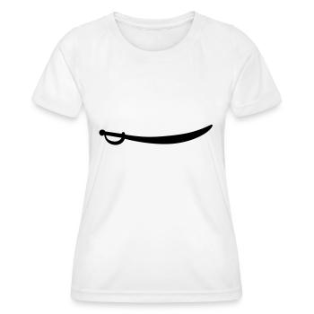 sword - Women's Functional T-Shirt - white - Front - AI Model Female 172 dark (172cm)