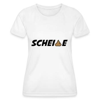 scheisse - Frauen Funktions-T-Shirt - Weiß - Vorne - AI Model Female 172 dark (172cm)