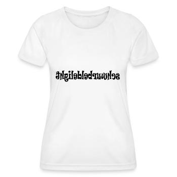 Schwurbeldelight Spiegel - Frauen Funktions-T-Shirt - Weiß - Vorne - AI Model Female 172 dark (172cm)