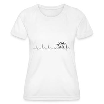 Heartbeat Brouette Jardin Jardinier Jardinier - T-shirt sport Femme - blanc - Devant - AI Model Female 172 dark (172cm)