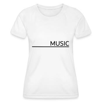 Music - Frauen Funktions-T-Shirt - Weiß - Vorne - AI Model Female 172 dark (172cm)