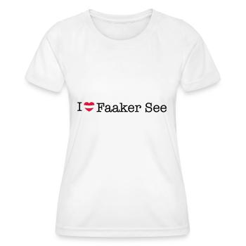 J’adore Faaker See - T-shirt sport Femme - blanc - Devant - AI Model Female 172 dark (172cm)