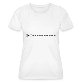Schere - Frauen Funktions-T-Shirt - Weiß - Vorne - AI Model Female 172 dark (172cm)