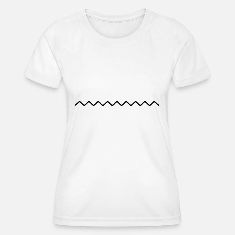 sinuous line - Women's Functional T-Shirt - white