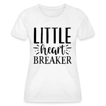 Design Little heart breaker - T-shirt sport Femme - blanc - Devant - AI Model Female 172 dark (172cm)