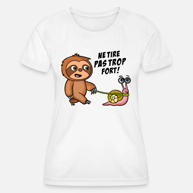 Don't pull too hard. Dark Shirts - Women's Functional T-Shirt - white
