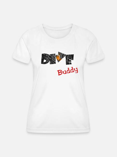 Dive Buddy diving - Frauen Funktions-T-Shirt - Weiß