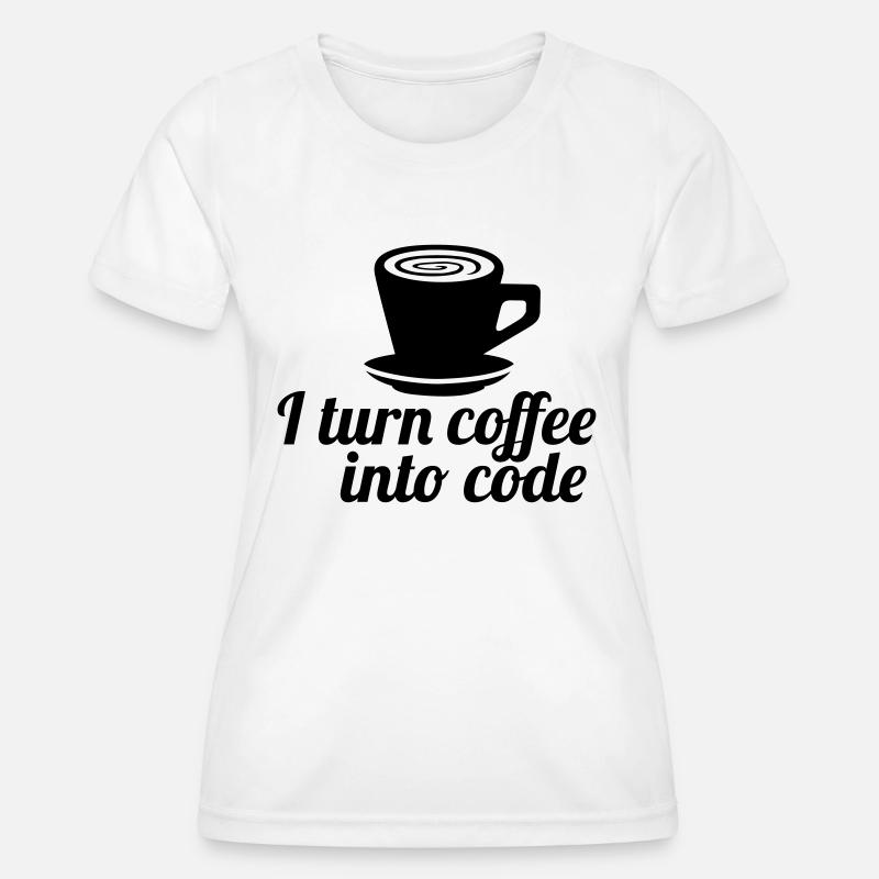 code - Women's Functional T-Shirt - white