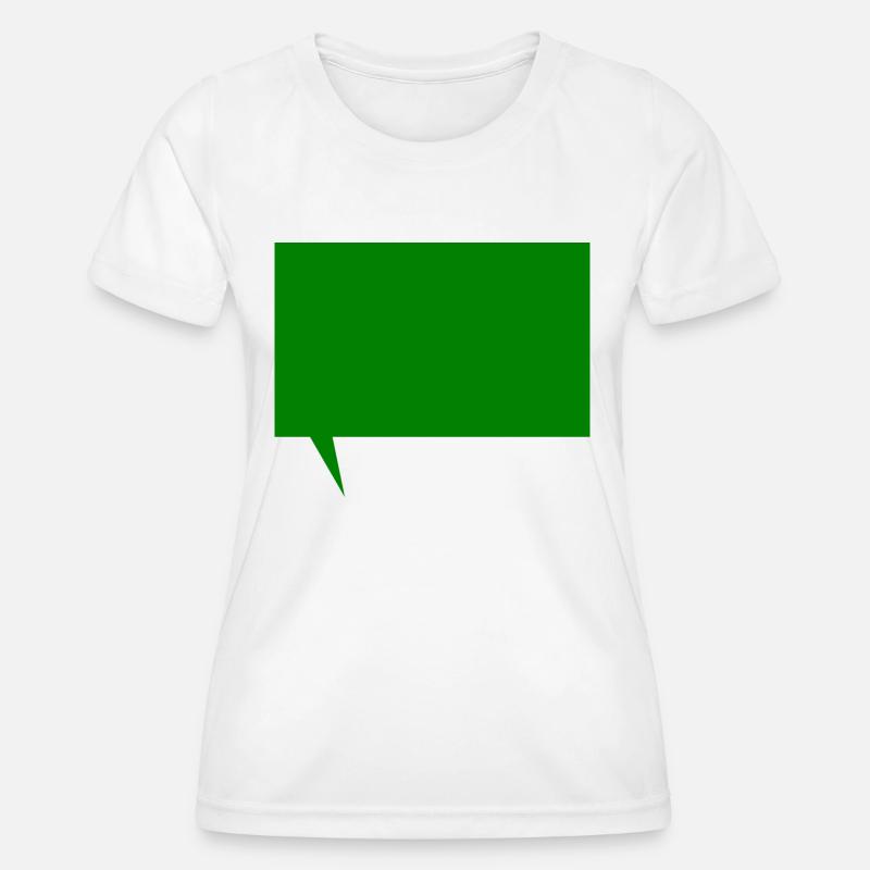 Text message template to design yourself - Women's Functional T-Shirt - white