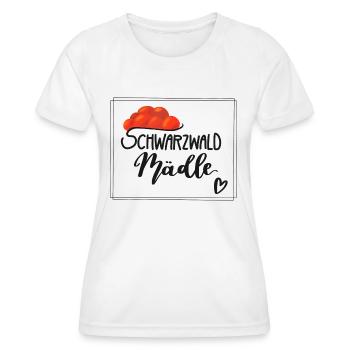 Schwarzwald Mädle Mädel - Frauen Funktions-T-Shirt - Weiß - Vorne - AI Model Female 172 dark (172cm)