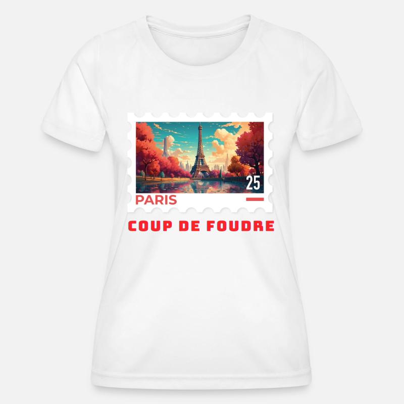 Paris - Women's Functional T-Shirt - white